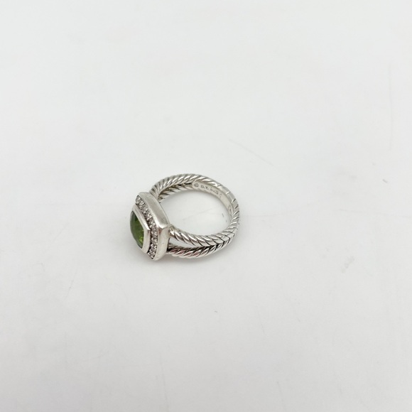 David Yurman Petite Peridot Sterling Silver Ring. Size 4.5 - Picture 11 of 12